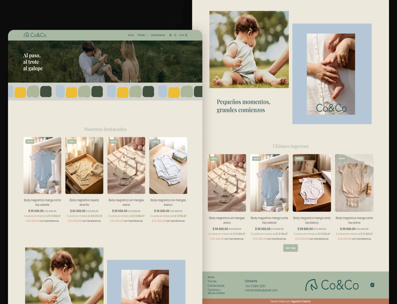 imagenes de muestra de la tienda online 'co and co'